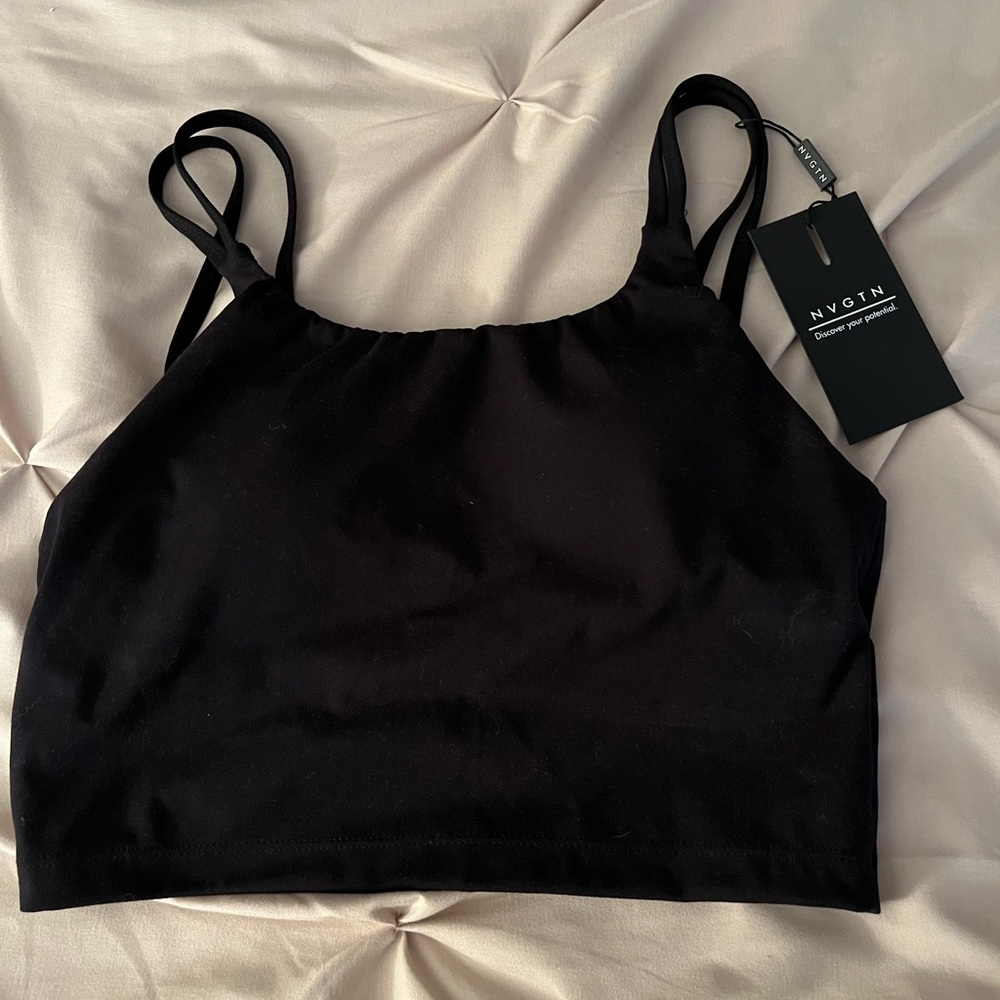 NVGTN (Navigation) Black Poise Bra Top